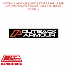 OUTBACK ARMOUR JOUNCE STOPS REAR (2 PER KIT) FITS TOYOTA LC 200S 9/07 +